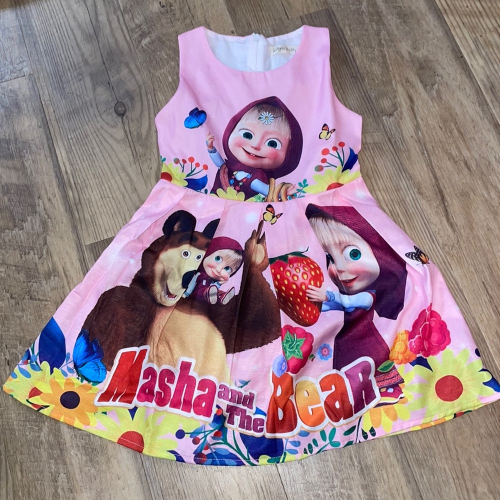 Marsha and the Bear dress size 110 (4T)